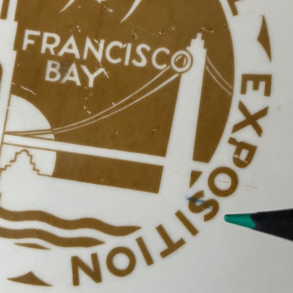 1939 World’s Fair Golden Gate Int’l Exposition Plate Homer Laughlin Art Deco - Picture 14 of 16